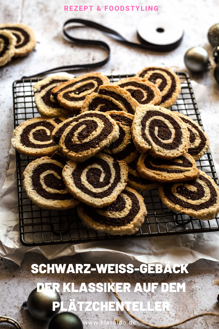 Schwarz Weiss Geback Der Klassiker Fur Den Platzchenteller Food Snacks Desserts