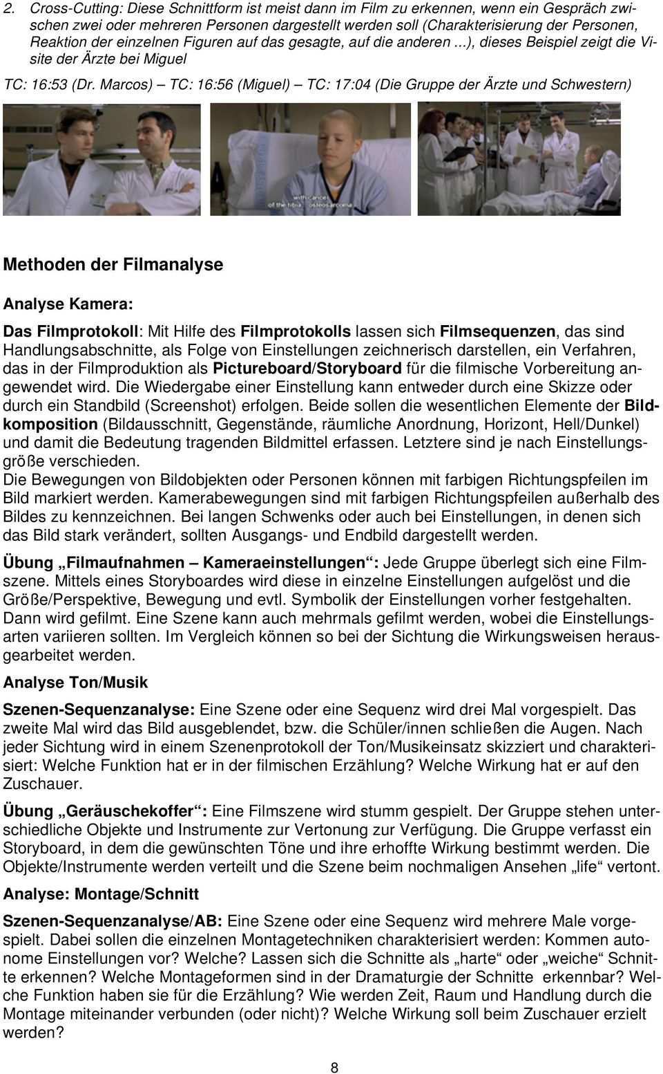 Station 4 Tipps Fur Die Filmanalyse Mit Beispielen Methoden Der Filmanalyse Pdf Kostenfreier Download