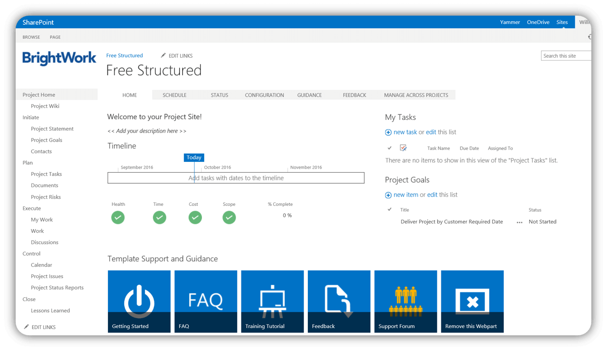 Free Sharepoint Project Management Templates Project Management Templates Sharepoint Project Management