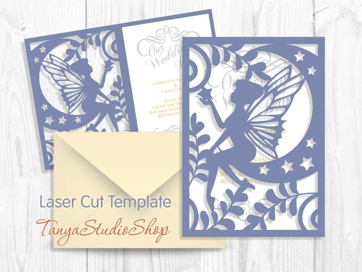 Fairy Card Svg Ai Eps Pattern Card Templates Fairy Etsy Card Patterns Silhouette Cameo Cards Silhouette Cards