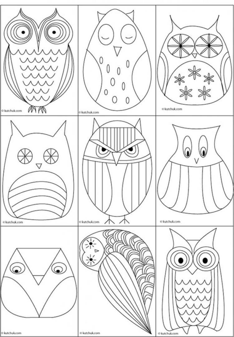 Tolle Eulen Vorlage Zum Zeichnen Und Ausmalen Owl Templates Art Lessons Art Projects