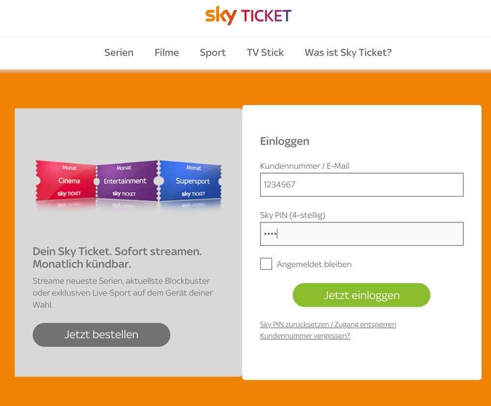 Sky Ticket Kundigen Monatsticket Online Per E Mail Telefon Kundigen