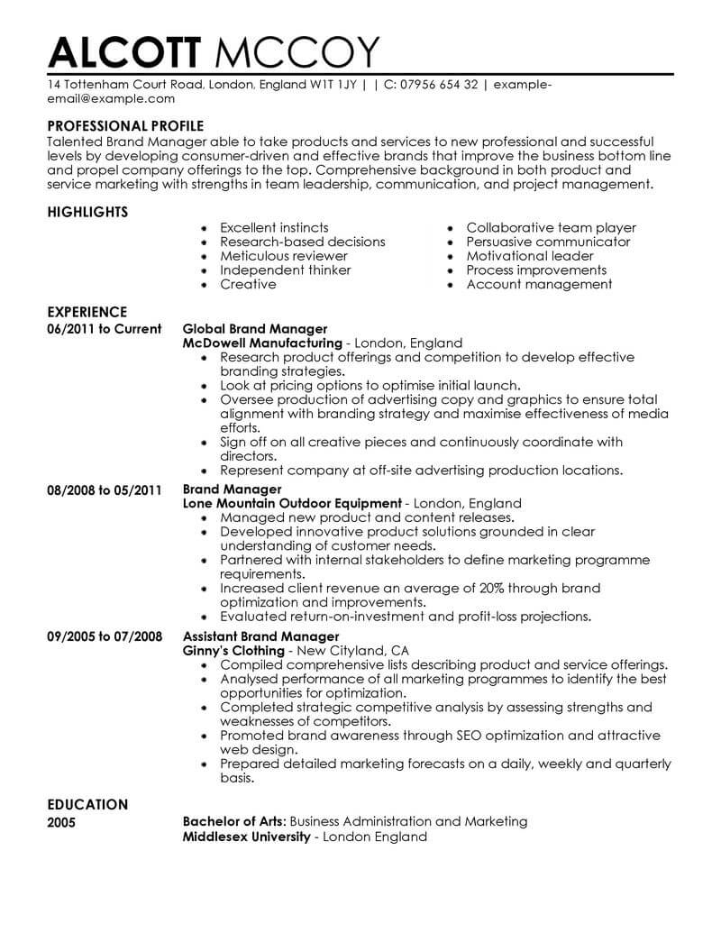 The Competition Is Fierce But You Can Write An Attention Grabbing Resume Study Our Marketing Resume Exa Good Resume Examples Resume Examples Marketing Resume