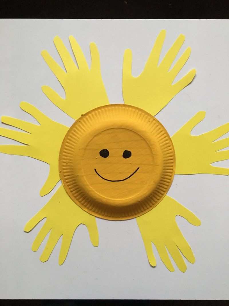 Eine Sonne Basteln Bastelideen Mit Dem Pappteller Sonne Basteln Basteln Mit Pappteller Basteln Mit Grundschulkindern Fruhling