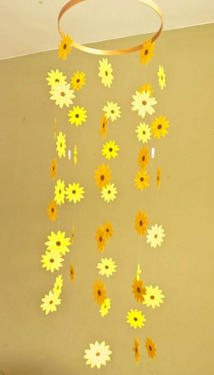 40 Super Coole Sonnenblumen Deko Ideen Archzine Net Sonnenblume Basteln Blume Mobil Baby Diy