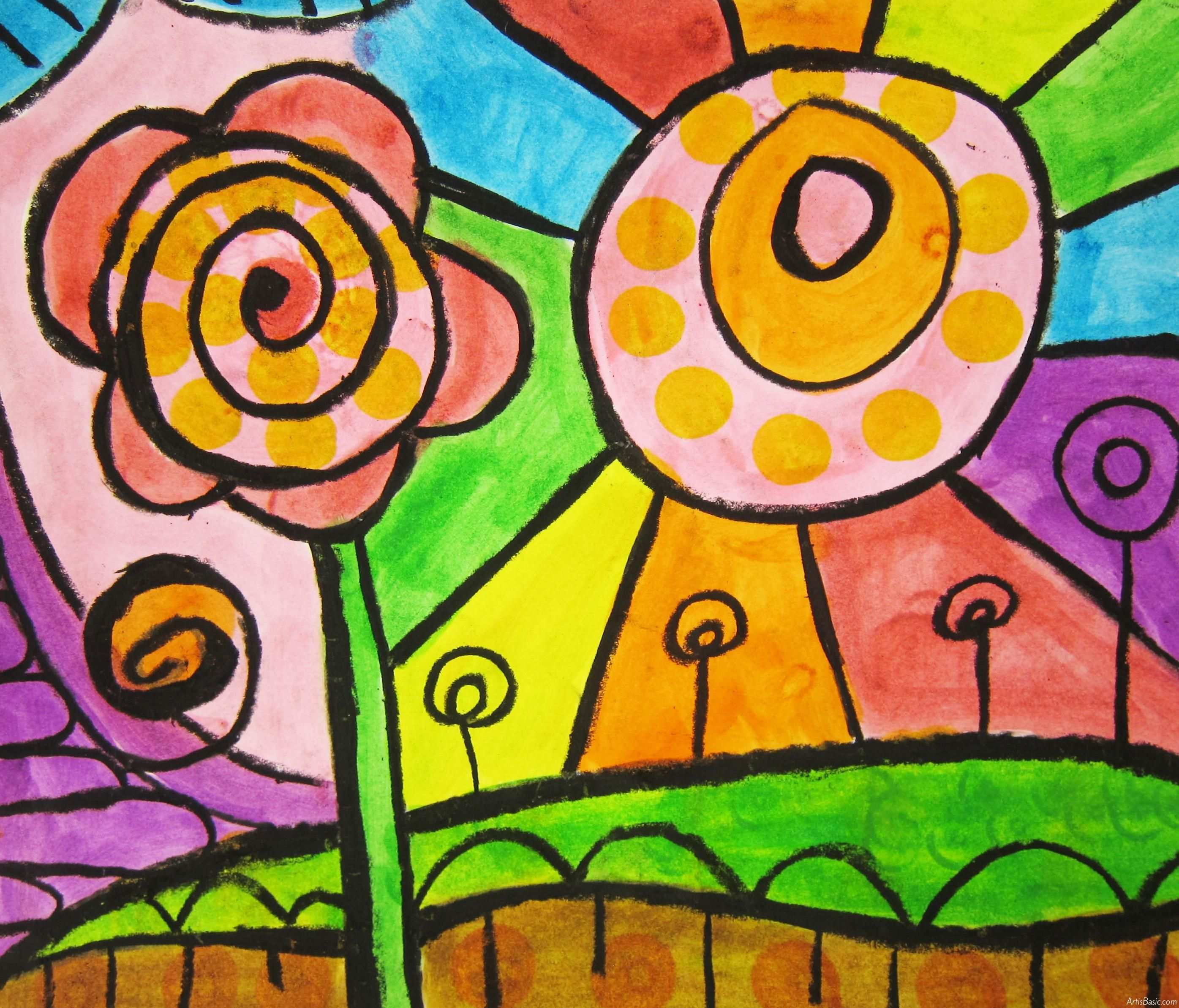 Spirals Flowers And Patterns Learning About Hundertwasser Hundertwasser Art Kindergarten Art Spiral Art