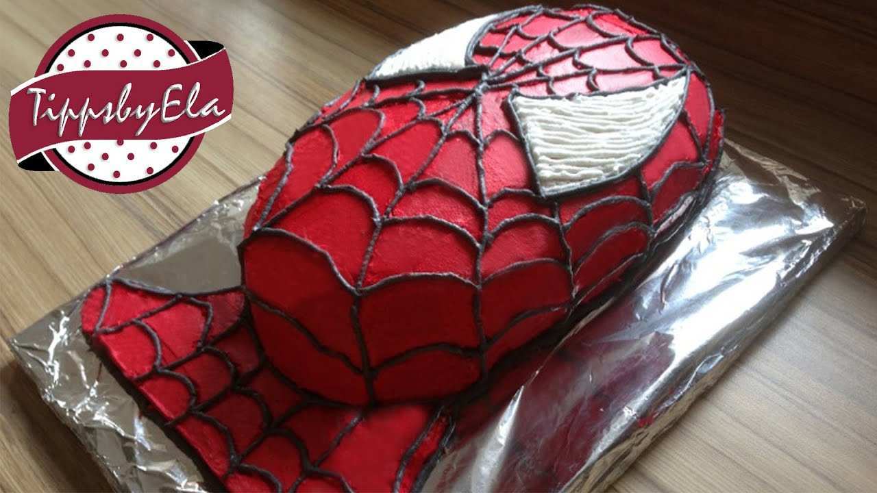 How To Make A Spiderman Cake Spider Man Torte Selber Machen Tutorial Youtube