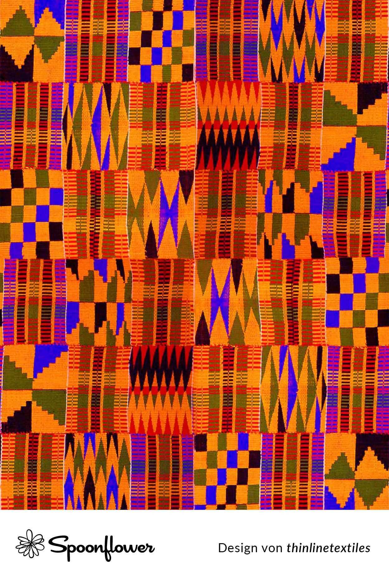 Farbenfrohe Stoffe Digital Gedruckt Von Spoonflower African Pattern Design African Print Fabric African Pattern