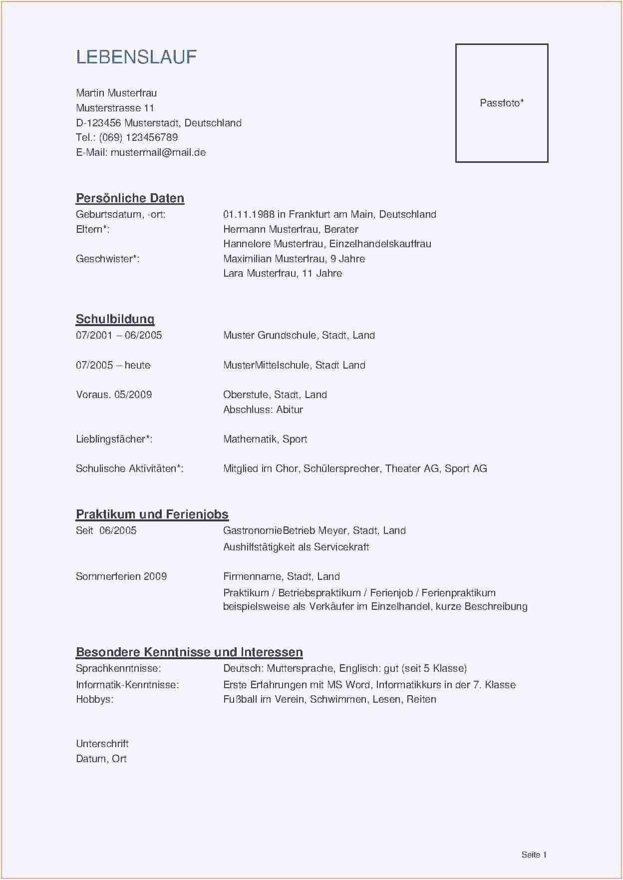 Frisch Bewerbungsvorlage Pdf Briefprobe Briefformat Briefvorlage Lebenslauf Vorlagen Lebenslauf Lebenslauf Muster