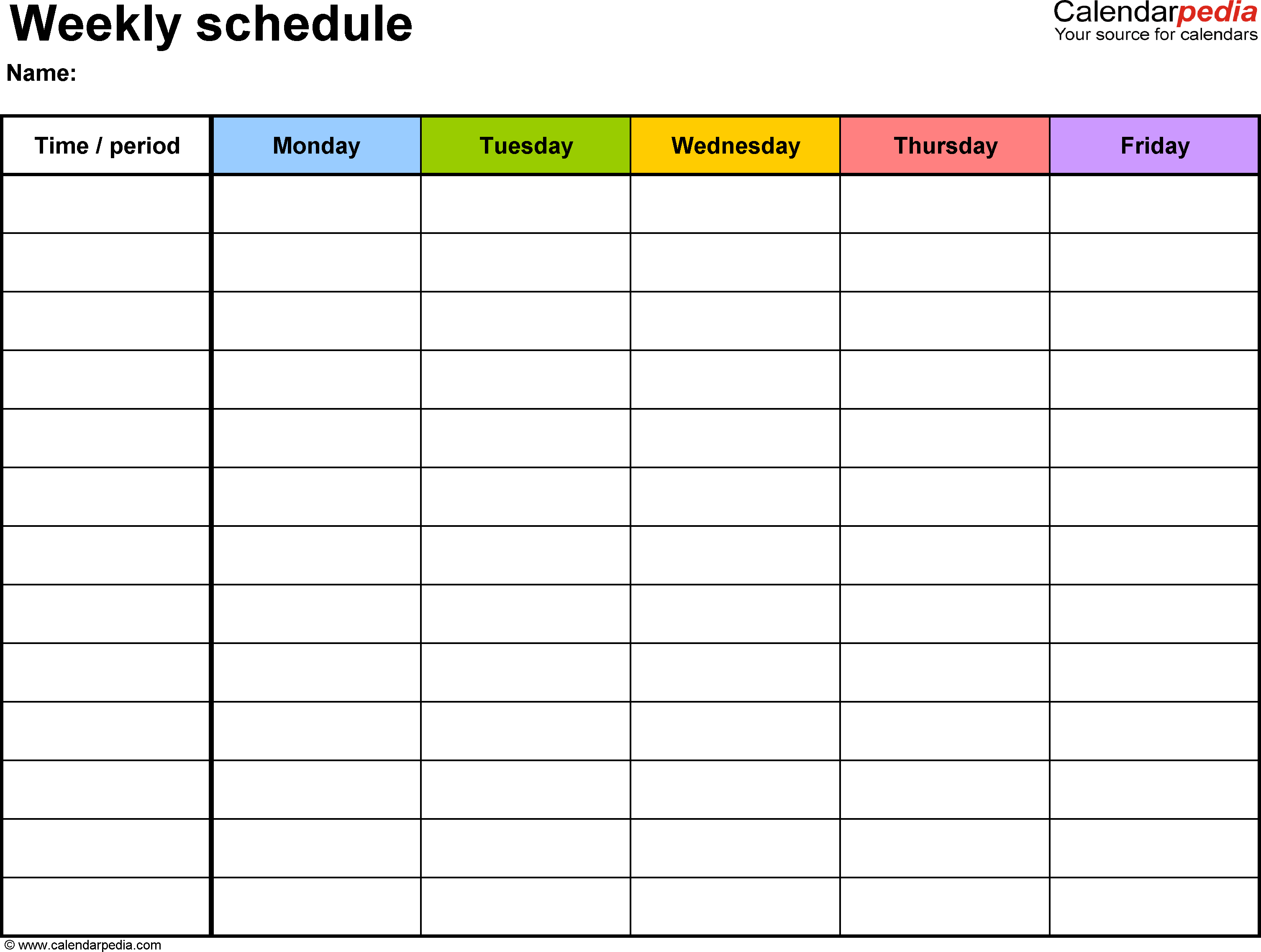 Blank Calendar Print Out Printable Calendar Template Weekly Calendar Template Daily Calendar Template Free Weekly Calendar