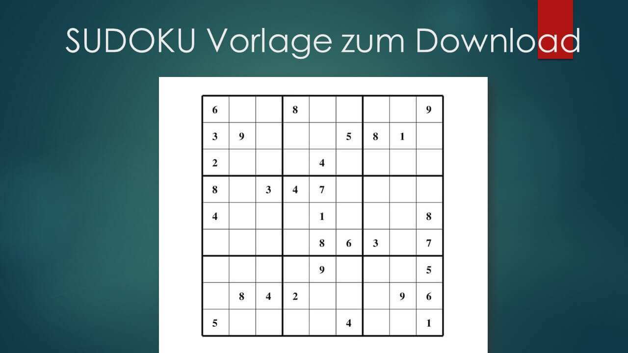 Sudoku Zum Ausdrucken Leicht Mittel Schwer Muster Vorlage Ch