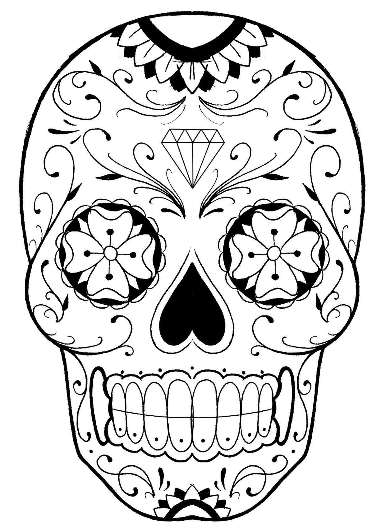 Arttattoostudio Com Sugar Skull Drawing Skull Drawing Sugar Skull Art
