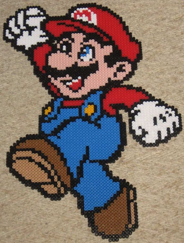Super Mario Crochet Super Mario Pixel Quilting Mario
