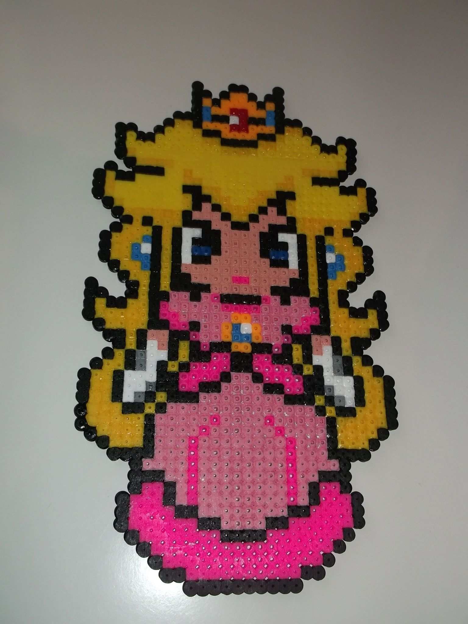 Super Mario Princess Peach Perler Beads Bugelperlen Steckperlen Bastelideen