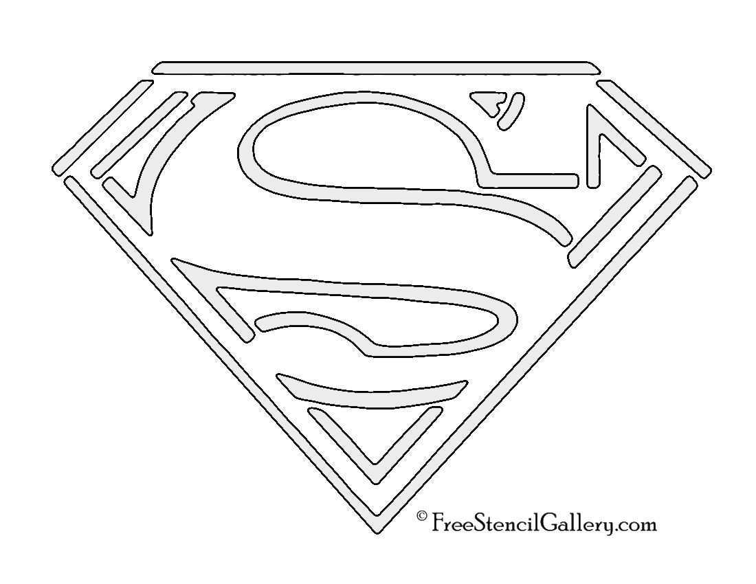 Superman Symbol Stencil Superman Symbol Wood Carving Patterns Stencils