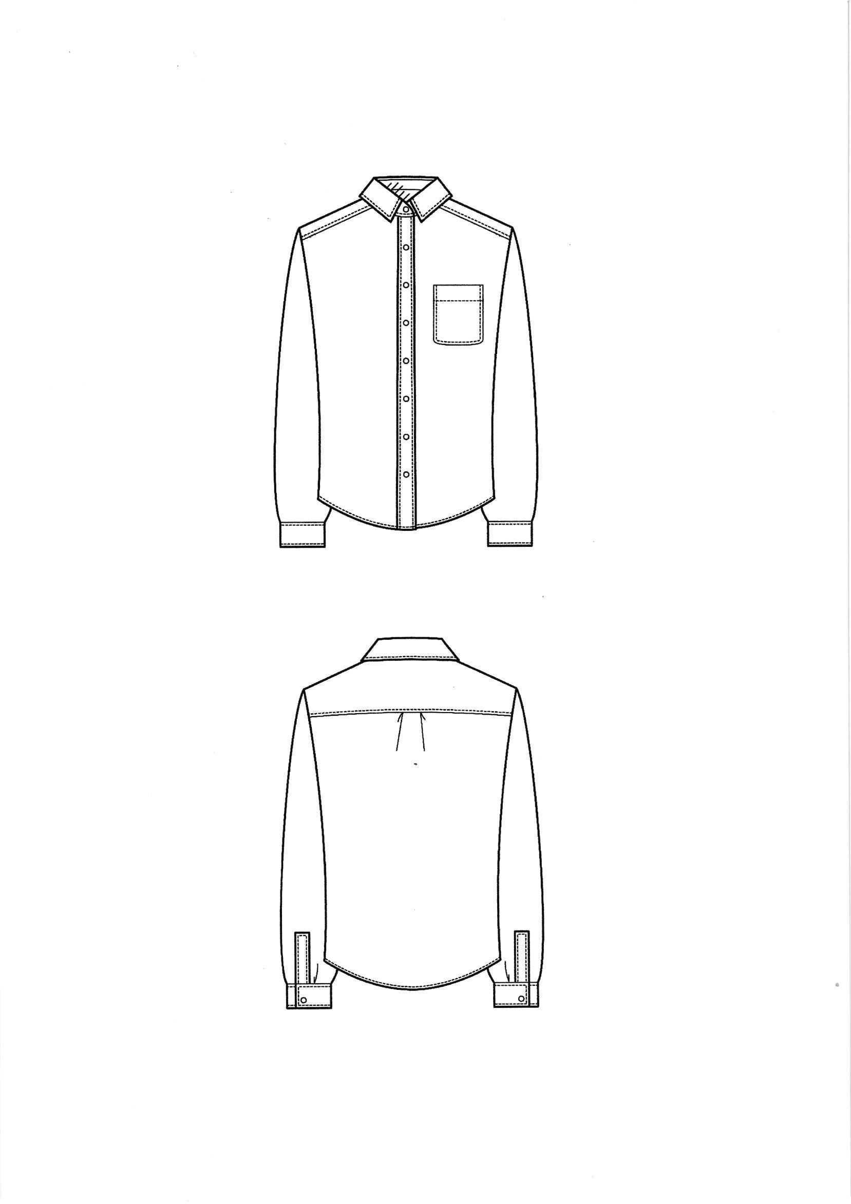 Technical Drawing Shirt Shirt Drawing Technical Drawing Illustration Fashion Design
