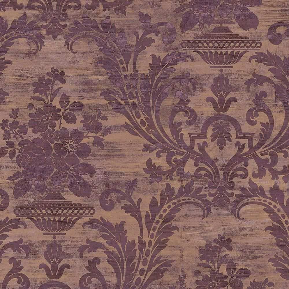 Pin By Kelly Deckers On Rugs Curtains Wallpaper Lights In 2020 Damask Wallpaper Purple Wallpaper Galerie Wallpaper
