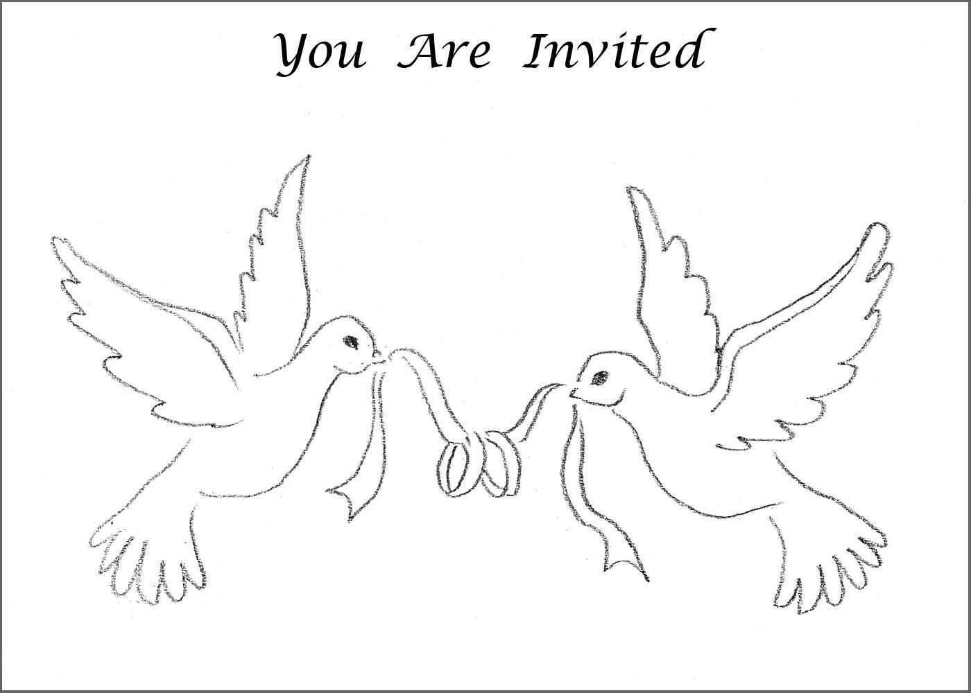 Dove Wedding Symbol Coloring Page Invitation Big Jpg 1400 1000 Hochzeitsbuch Tauben Hochzeit Hochzeitseinladung