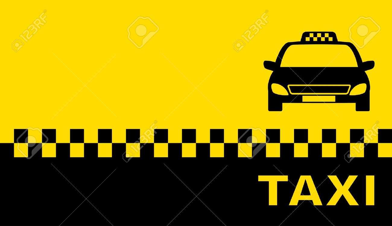 Visitenkarte Mit Taxi Und Platz Fur Text Lizenzfrei Nutzbare Vektorgrafiken Clip Arts Illustrationen Image 21984904