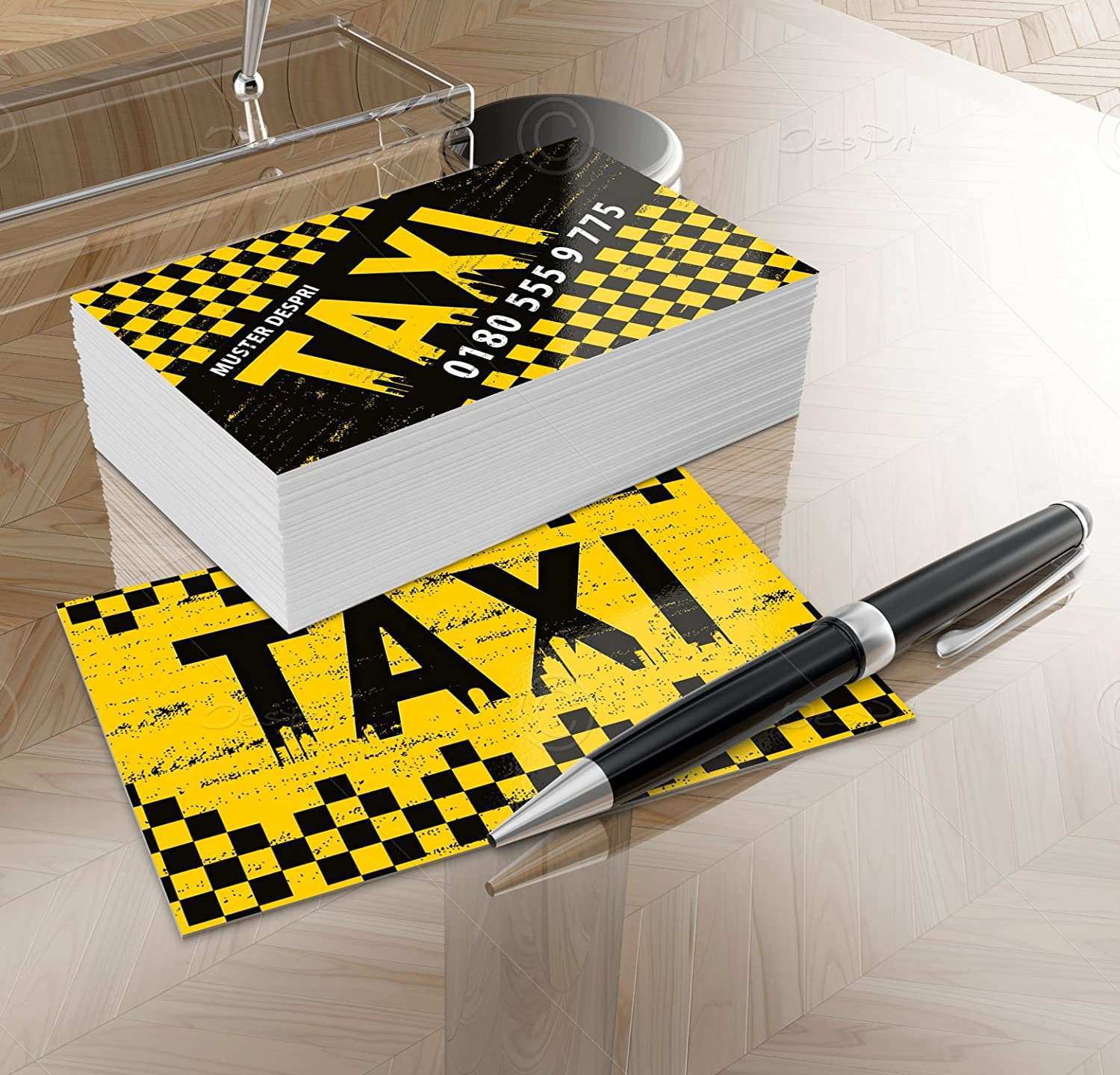Taxi Visitenkarten Online Gestalten Designed Fur Taxifahrer Taxibetriebe Vk013 500 Stuck Matt Amazon De Burobedarf Schreibwaren