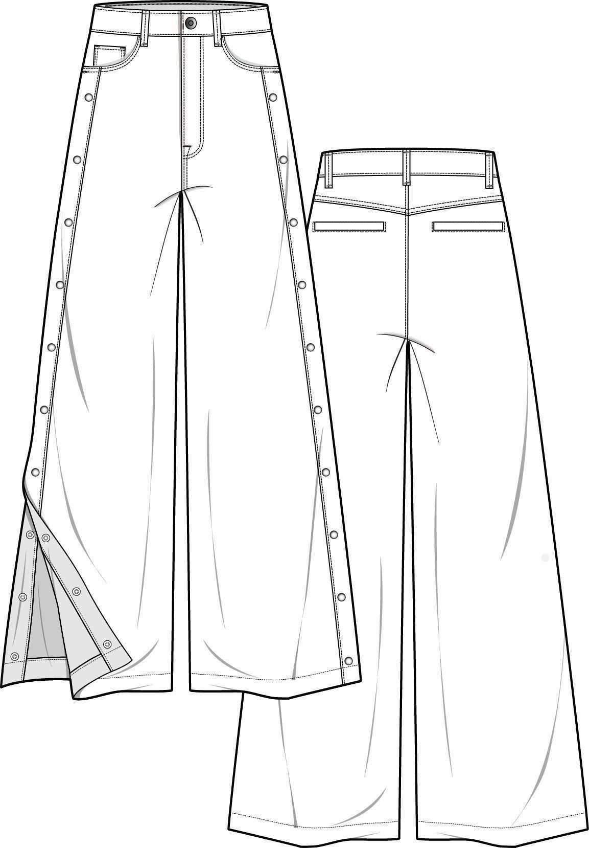 Pants Fashion Flat Technical Drawing Template Pants Fashion Flat Technical Drawing Template Pants Fashio In 2020 Hosen Mode Technische Zeichnung Kleidung Entwerfen