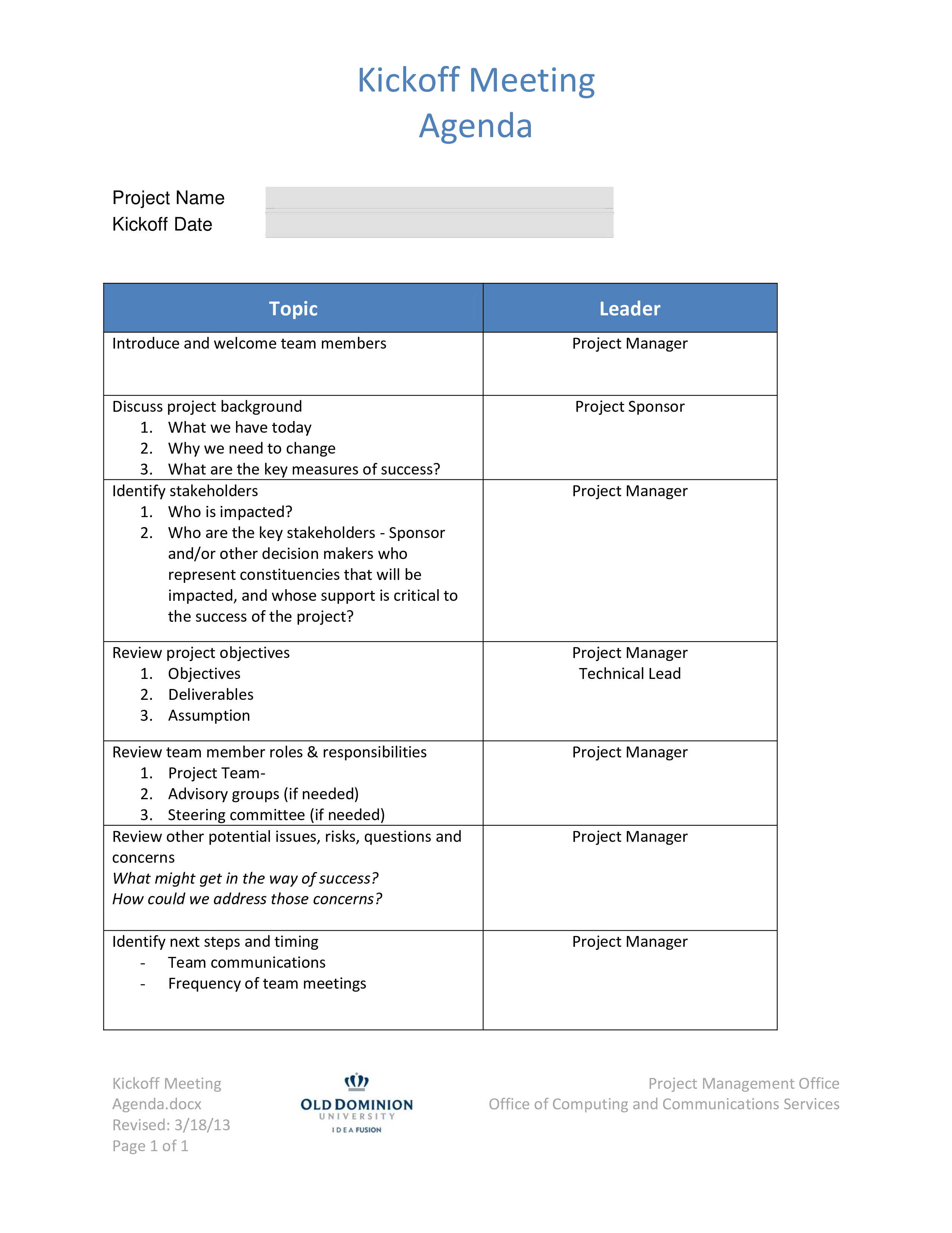 Kick Off Meeting Agenda How To Create A Kick Off Meeting Agenda Download This Kick Off Meeting Agenda Meeting Agenda Meeting Agenda Template Agenda Template