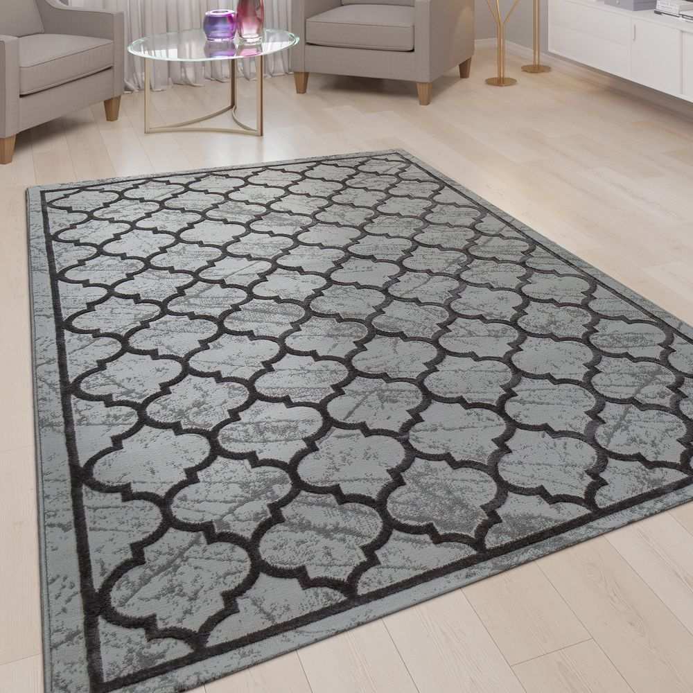 Orient Teppich Marrokanisches Muster Grau Teppich Grau Marokkanische Muster Teppich