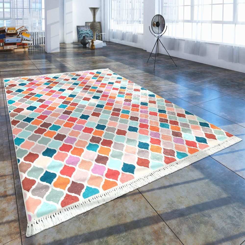 Trend Teppich Marokkanisches Muster Grau Marokkanische Muster Moderne Teppiche Teppich Bunt