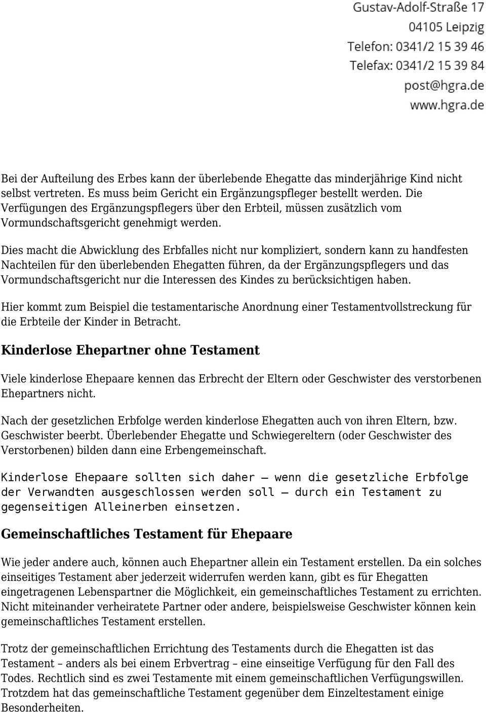 Das Gemeinschaftliche Ehegattentestament Und Das Berliner Testament Pdf Free Download