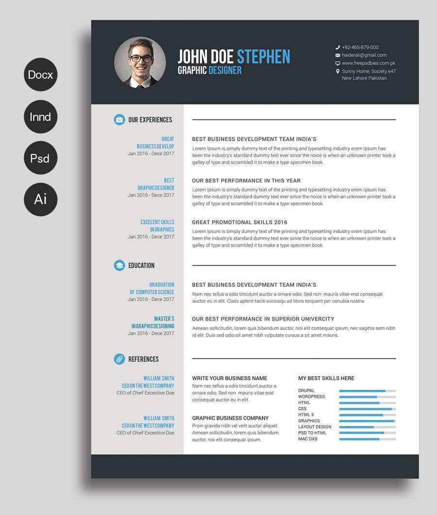 Free Ms Word Resume And Cv Template Free Design Resources Free Resume Template Word Free Cv Template Word Free Printable Resume