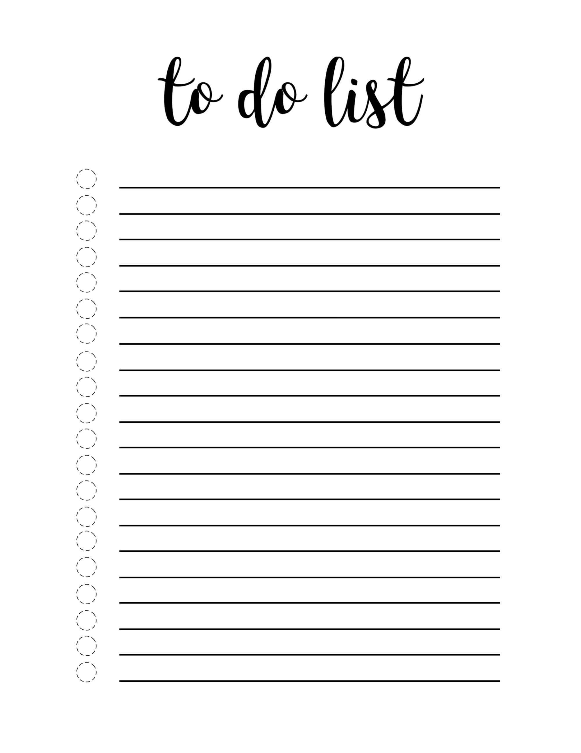 To Do List To Do Lists Printable To Do Checklist Planner Printables Free