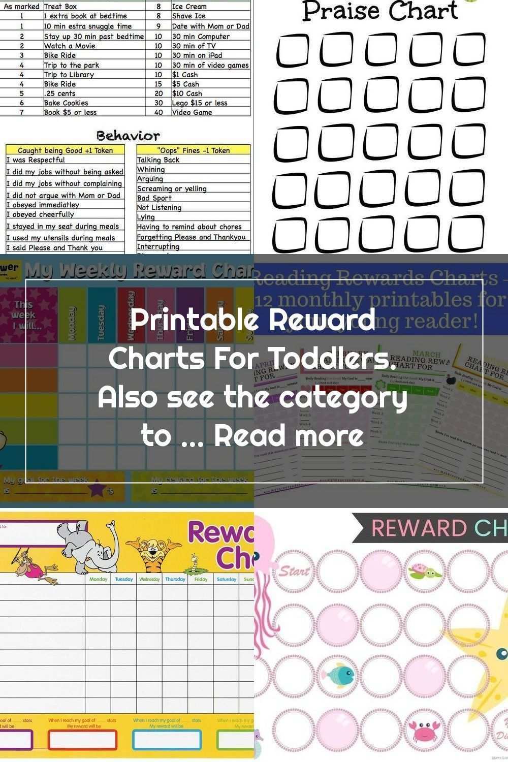Printable Reward Charts For Toddlers Also See The Category To Read Mor In 2020