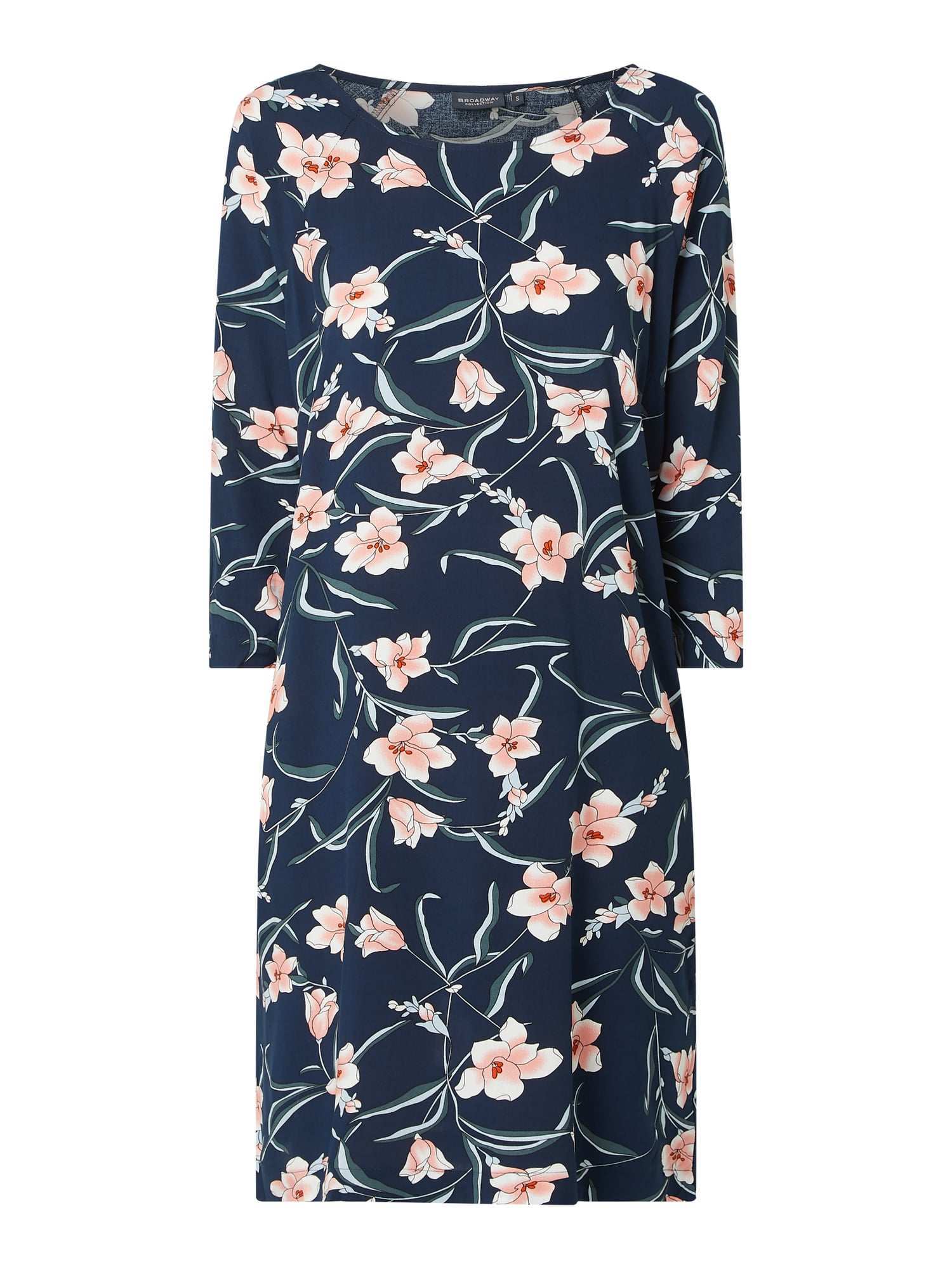 Broadway Nyc Kleid Mit Floralem Muster Modell Oona In Blau Turkis Online Kaufen 1104729 P C Online Shop
