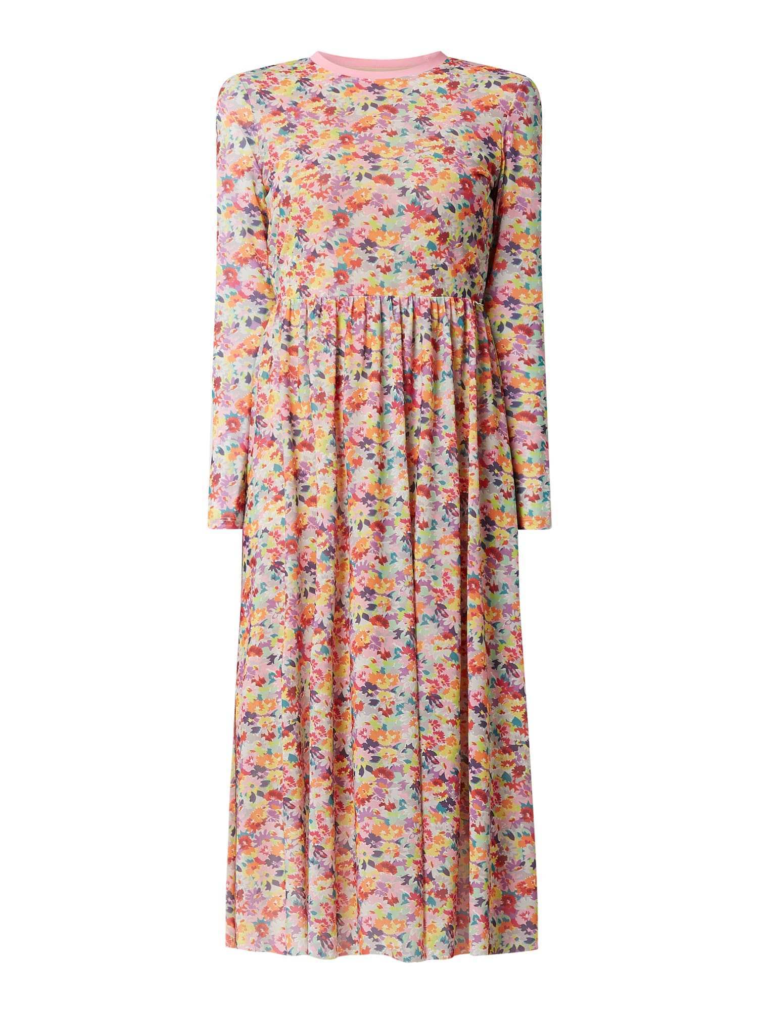 Tom Tailor Denim Kleid Aus Mesh Mit Floralem Muster In Rose Online Kaufen 1100036 P C Online Shop