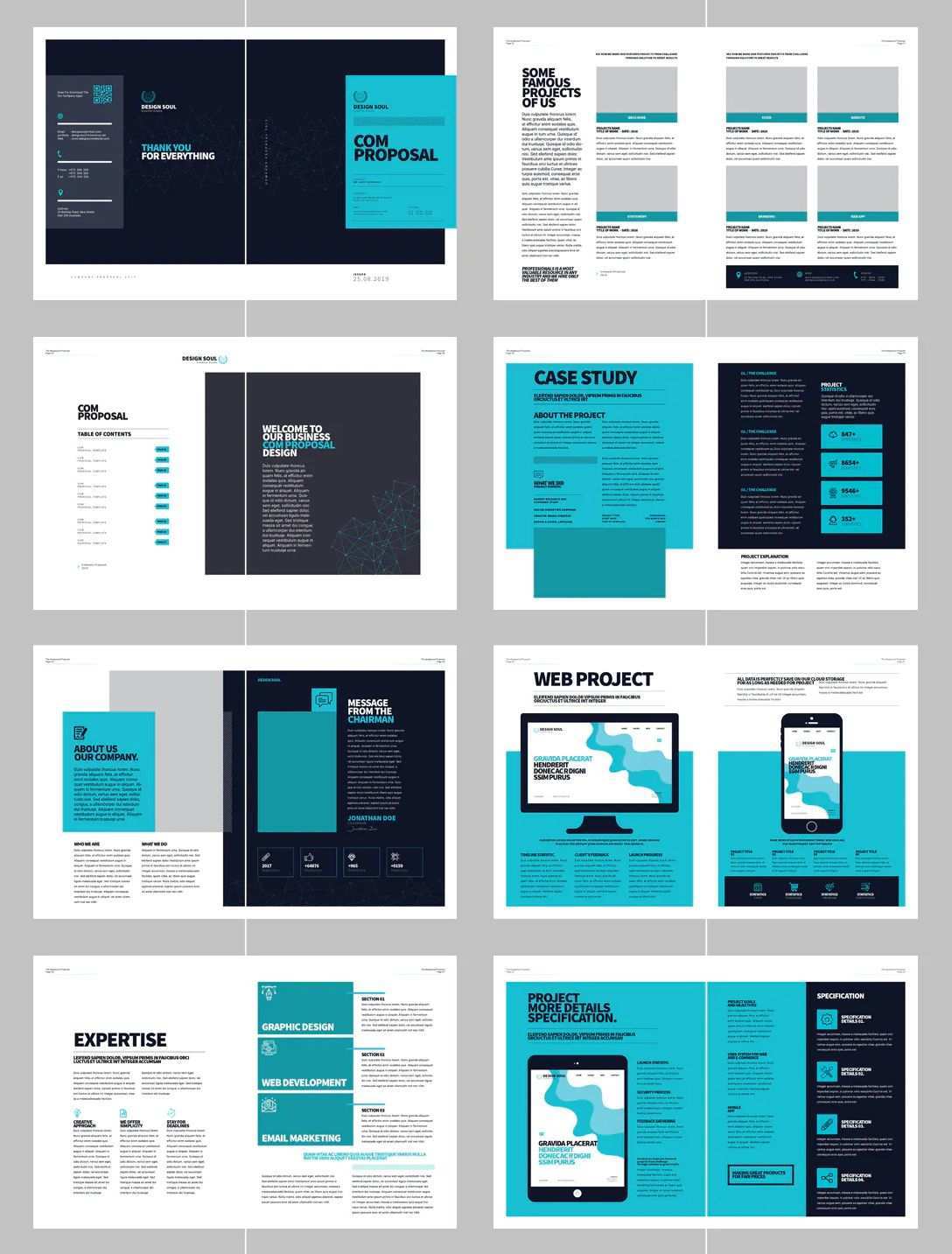 Clean Professional Proposal Template 32 Pages In 2020 Book Design Layout Proposal Templates Ebook Design Layout