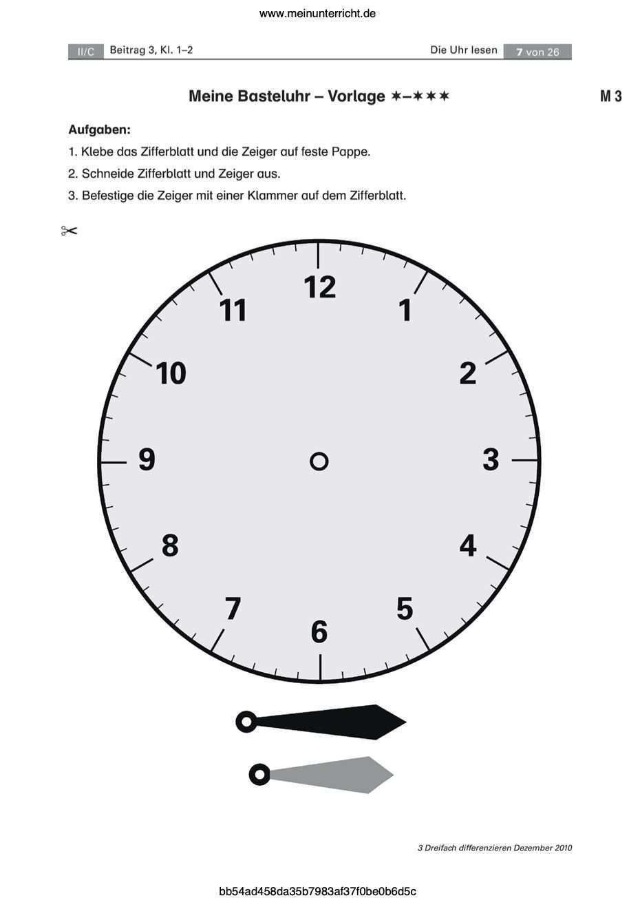 Vorschau Arbeitsblatt Meinunterricht Uhrzeit Lernen Uhrzeit Grundschule Grundschule