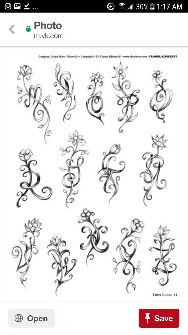Flores Grecas Tattoo Lettering Fonts Tattoo Lettering Styles Floral Tattoo Design