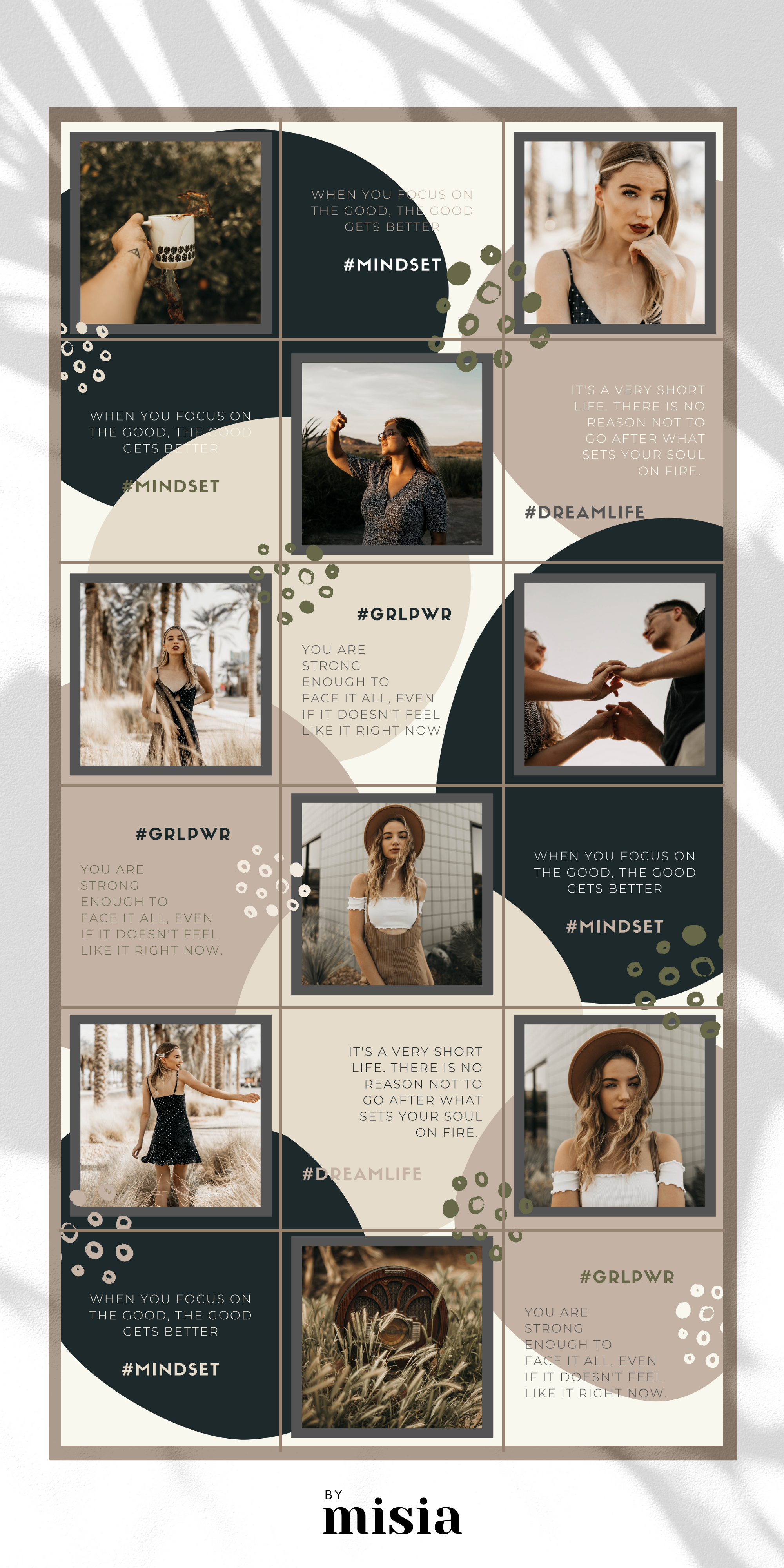 Instagram Puzzle Template For Canva Instagram Template Etsy Instagram Grid Layout Instagram Feed Theme Layout Instagram Grid