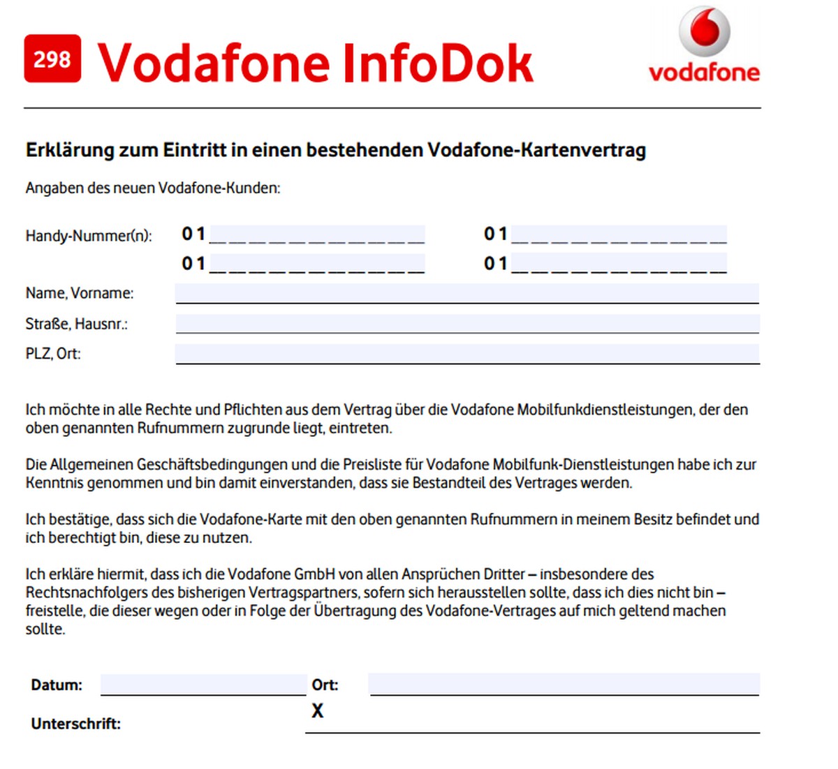 Vertragsubernahme Bei Vodafone So Geht S Chip