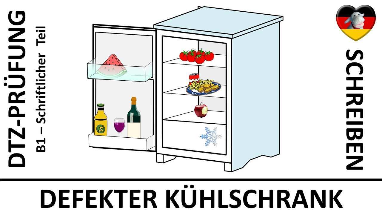 B1 Prufung Dtz Schriftliche Prufung Brief Defekter Kuhlschrank Deutsch Lernen Youtube