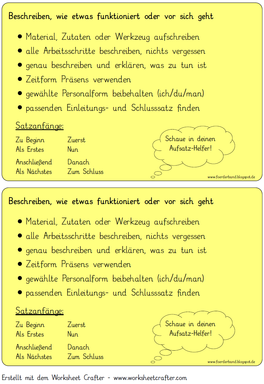 Vorgangsbeschreibung Checkliste Png 917 1334 Vorgangsbeschreibung Deutsch Unterricht Deutsche Schule