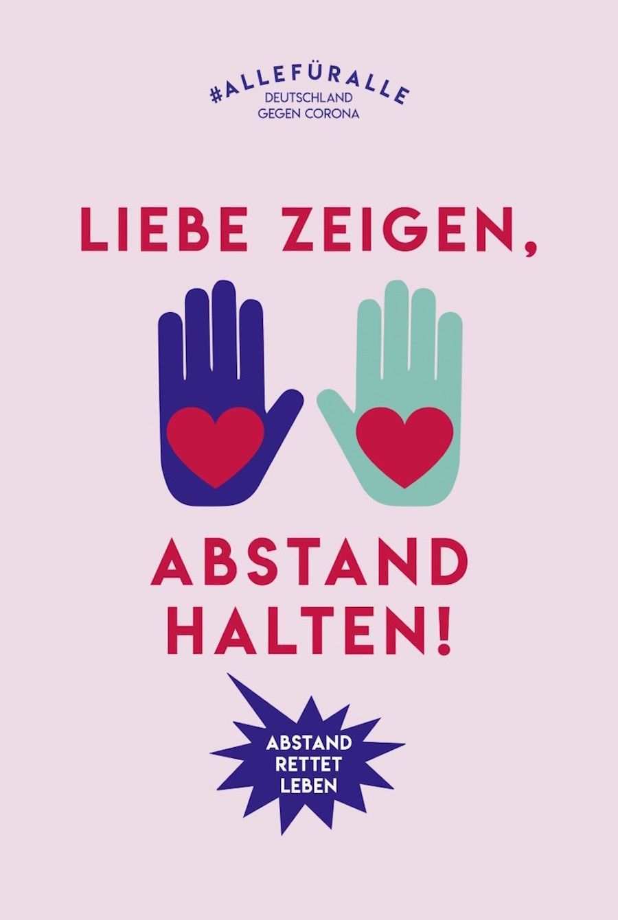 Allefuralle Kampagne Fur Abstand Anstand Und Solidaritat Kampagne Plakat Plakat Design