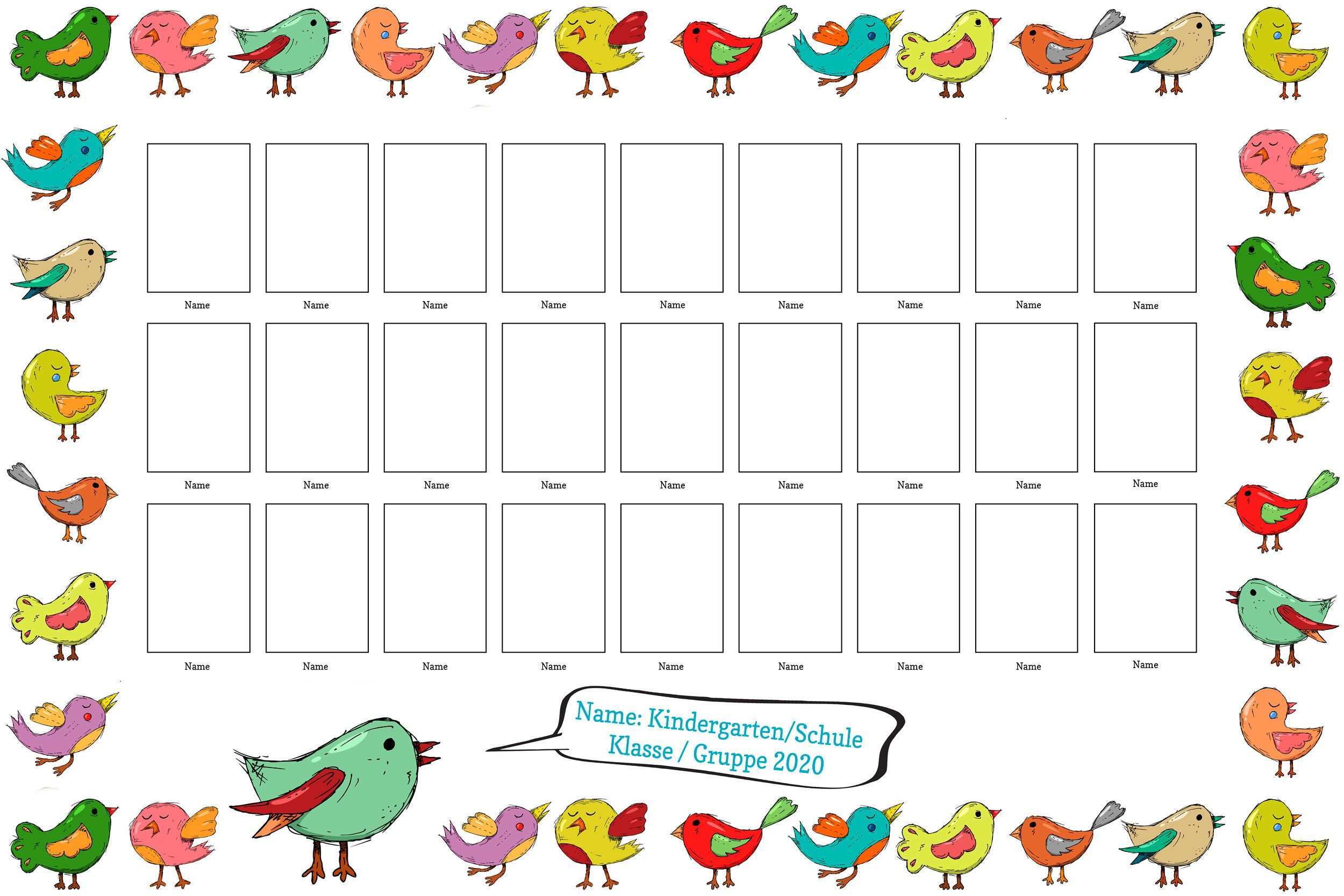 Custom Class Photo Collage Template For School Kindergarten Classroom Layered Psd File Yearbook 8x10 3 2 Instant Download Photo Collage Template Collage Template Photo Collage