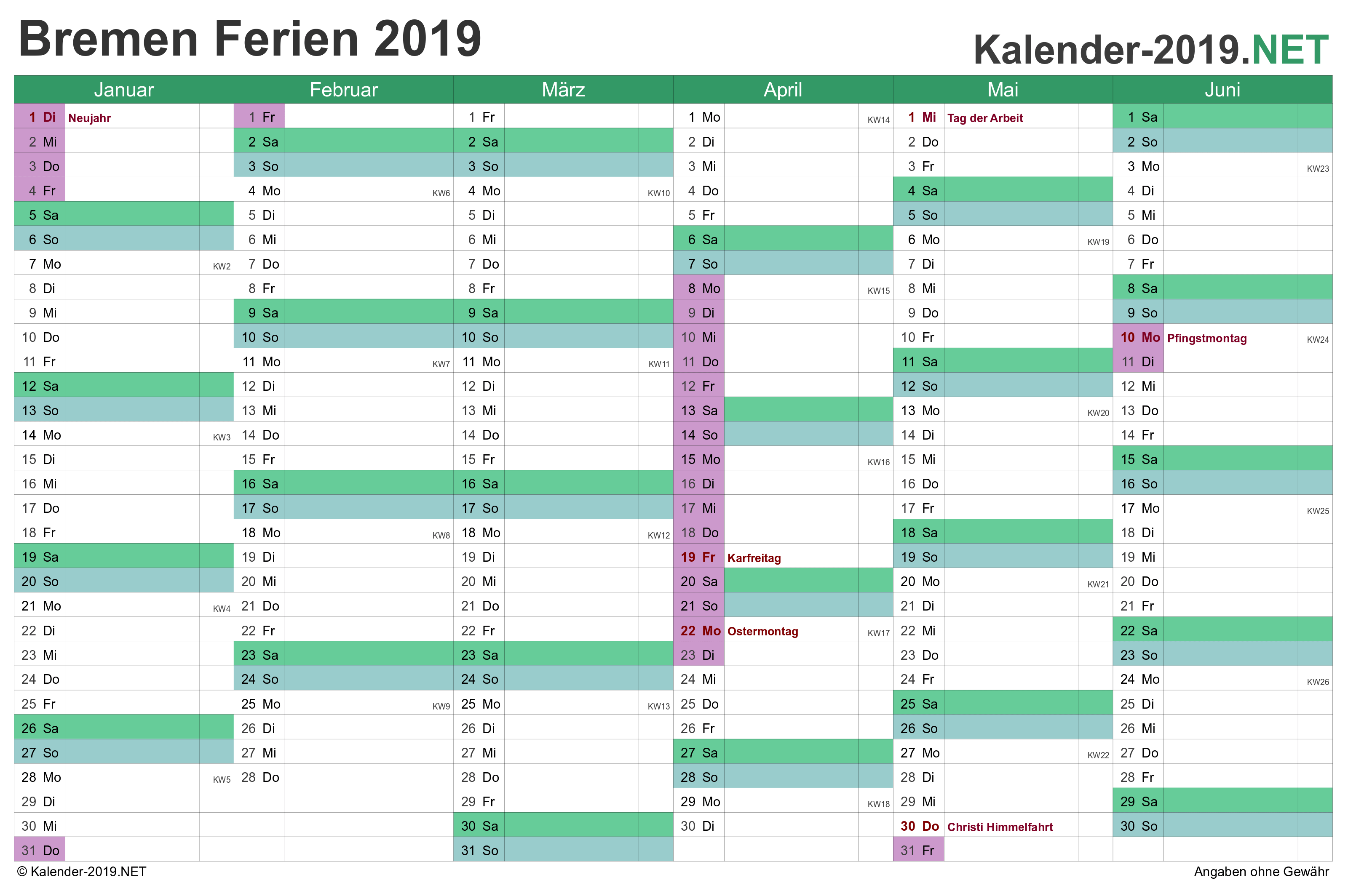 Bremen Kalender 2019 Mit Ferien Kalender 2018 2019 Kalender Kalender Vorlagen