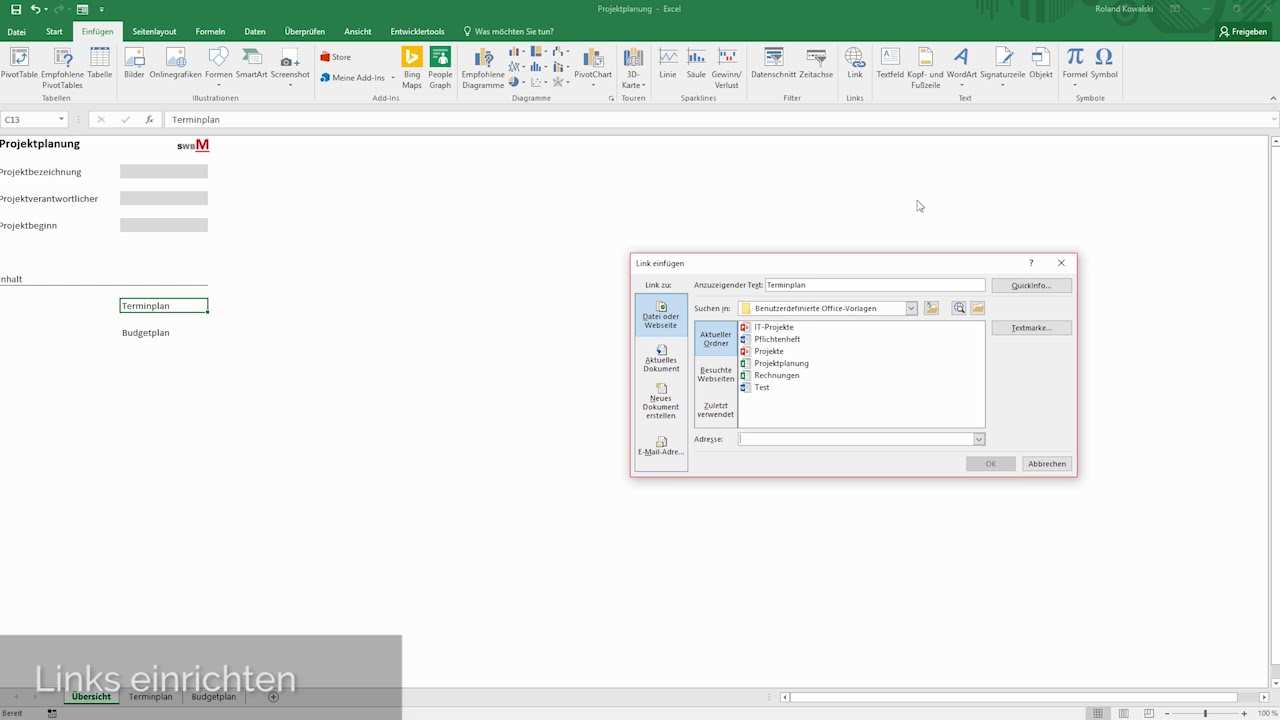 Vorlagen In Microsoft Excel Erstellen Youtube