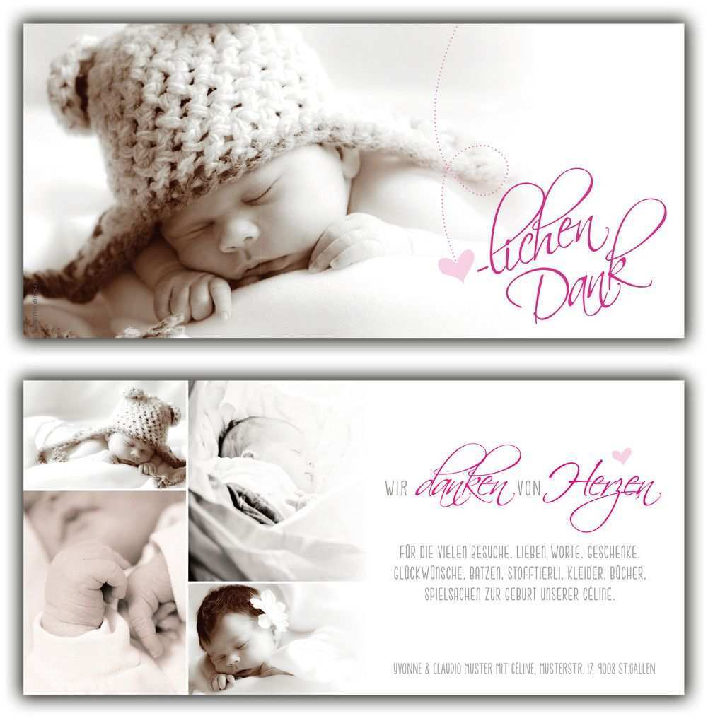Dankeskarte Baby Dankeskarten Dankeskarte Geburt Dankekarte Geburt