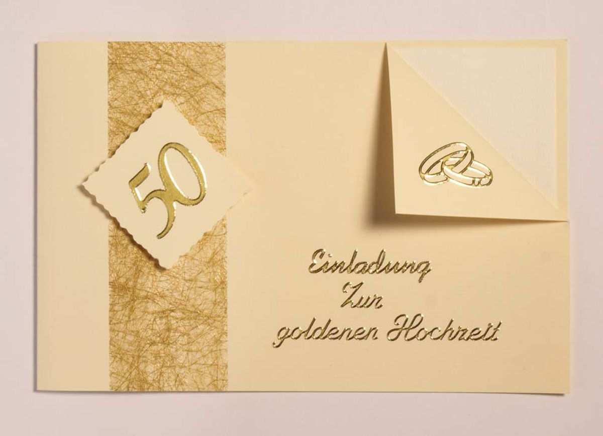 Einladungskarten Zur Goldenen Hochzeit Texte Einladung Goldene Hochzeit Einladungskarten Goldene Hochzeit Karte Hochzeit