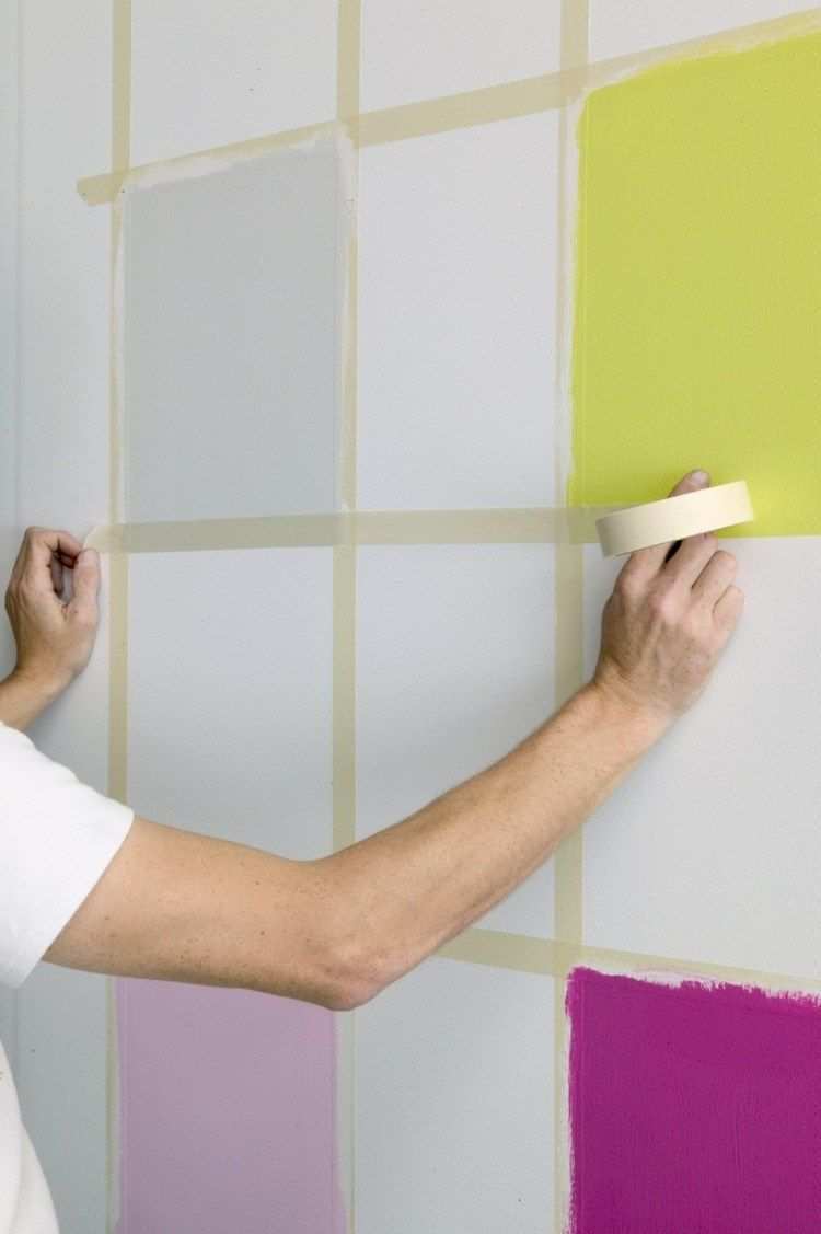Wand Streichen Muster Und 65 Ideen Fur Einen Neuen Look Wande Streichen Wandfarbe Muster Wand Streichen Muster