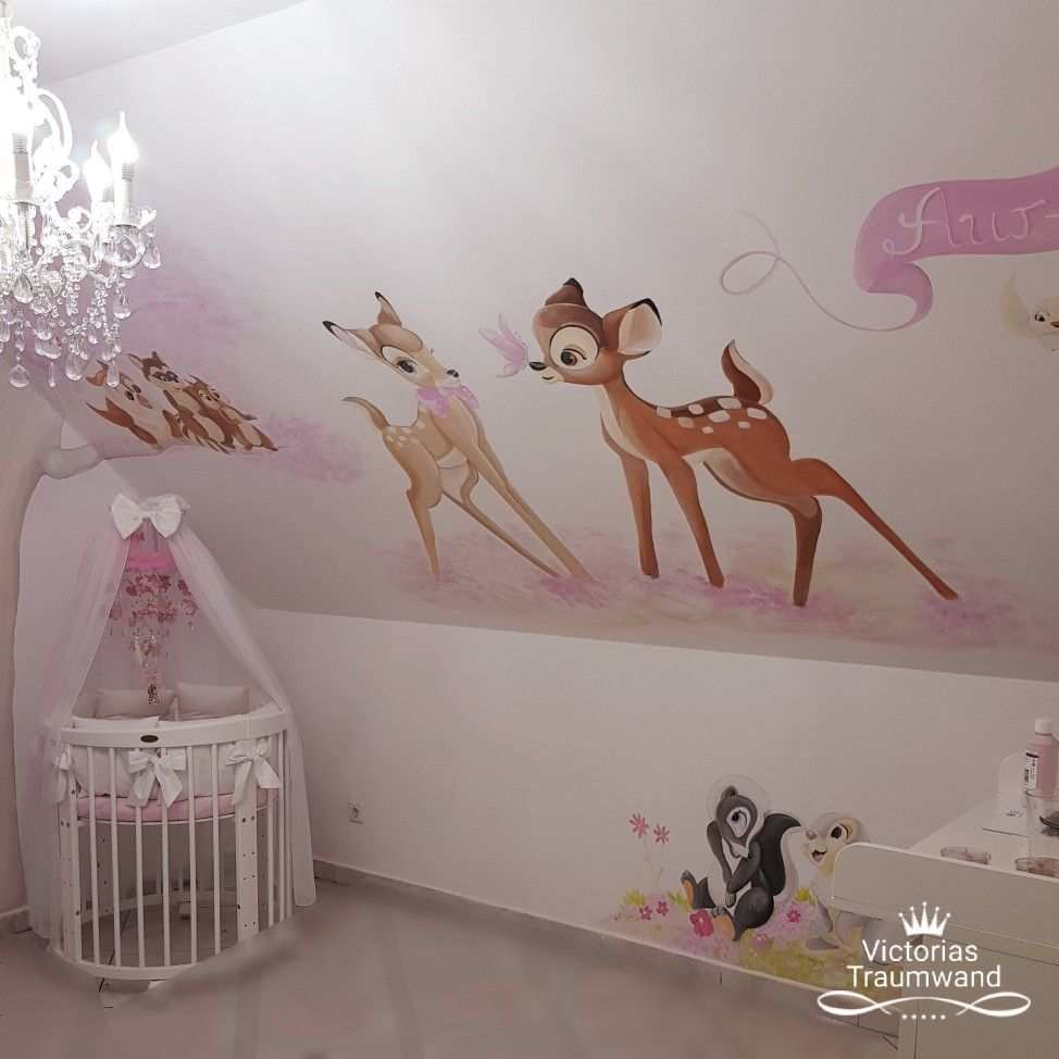 Bambi Wandbild Wandmalerei Im Kinderzimmer Murals Wandmalerei Kinderzimmer Kinderzimmerideen Wandbilder Kinderzimmer Kinder Zimmer Kinderzimmer Wand