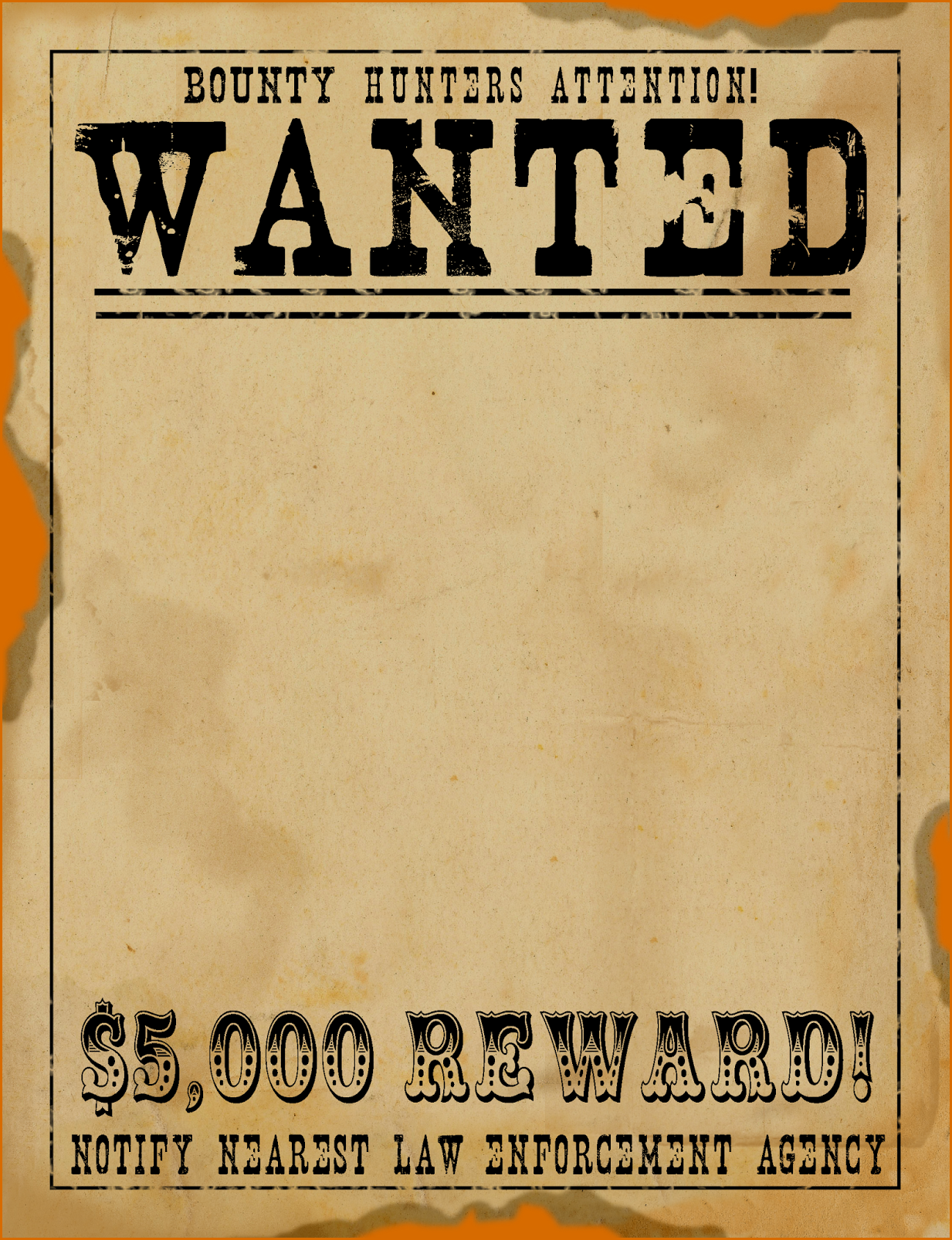 Wanted Poster Template Wanted Poster Is A Very Best Way To Discover Criminals Or Culprits Wanted It Will Generall Wild West Crafts Wild West Wild West Theme